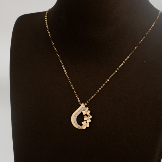 NK2039 عقد الوردة الأنيقة (الدمعة) NK2039 عقد الوردة الأنيقة (الدمعة)