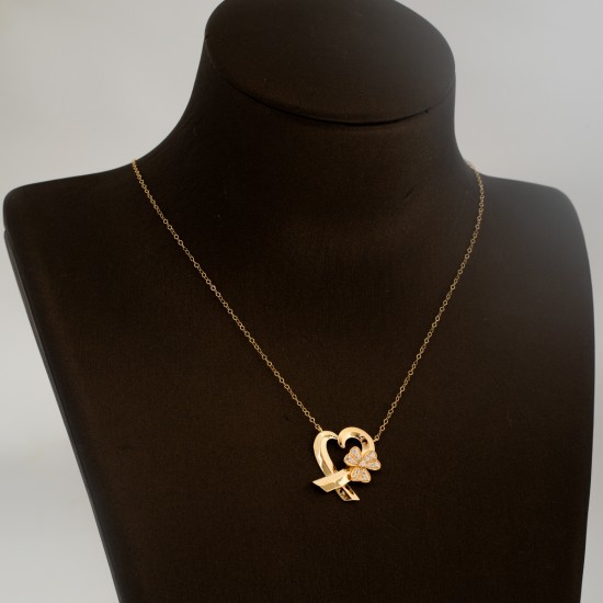 NK2025 عقد الوردة الأنيقة (القلب) NK2025 عقد الوردة الأنيقة (القلب)