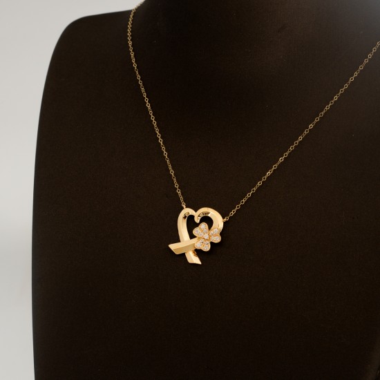 NK2025 عقد الوردة الأنيقة (القلب) NK2025 عقد الوردة الأنيقة (القلب)