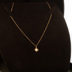 NK1488 عقد قولدفان "فدوكيا" وردة واحدة