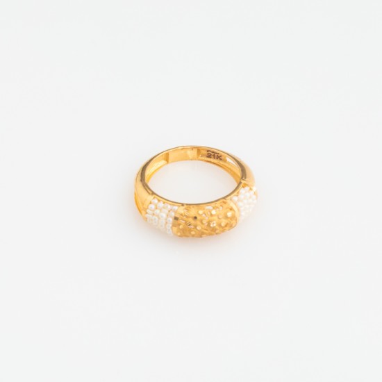 RN646 خاتم ناريند (لؤلؤ مقمّش"مقاسات متعددة")