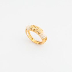 RN647 خاتم بهوسل (لؤلؤ مقمّش)