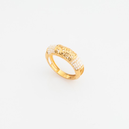 RN647 خاتم بهوسل (لؤلؤ مقمّش)