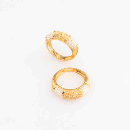 RN647 خاتم بهوسل (لؤلؤ مقمّش)