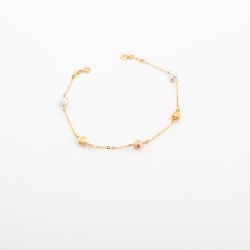 انسيال ذهب ايطالي  مصاغ بالذهب الملون عيار 18