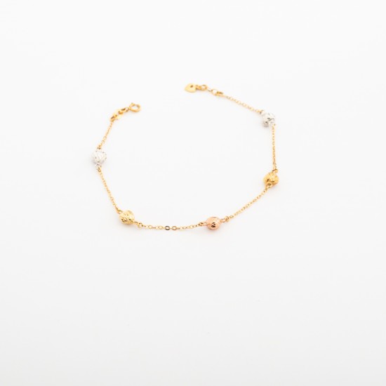 انسيال ذهب ايطالي  مصاغ بالذهب الملون عيار 18