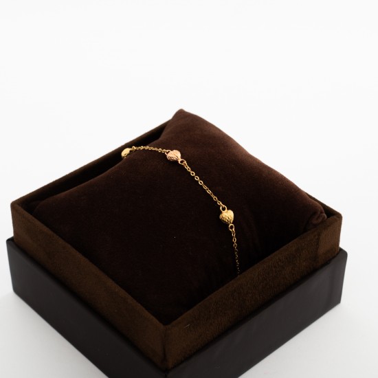 انسيال ذهب ايطالي  مصاغ بالذهب الملون عيار 18