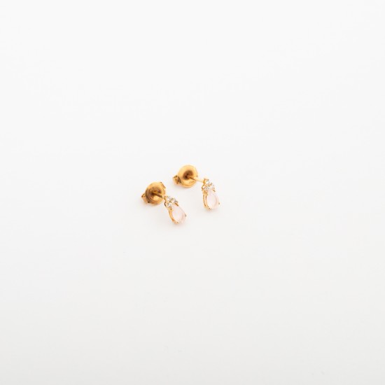 ER704 حلق ليند (روز كوارتز)