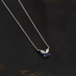 DNK143 عقد الفراشة (الماس "التوباز الازرق")