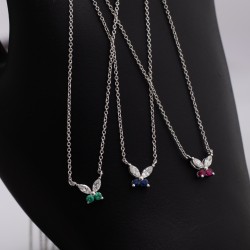 DNK143 عقد الفراشة (الماس "التوباز الازرق") DNK143 عقد الفراشة (الماس "التوباز الازرق")